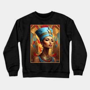 Queen Nefertiti Portrait Crewneck Sweatshirt